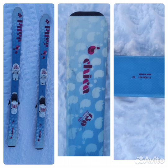 Горные лыжи и ботинки детские