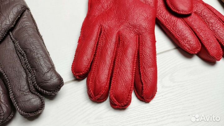 Женские Дубленочные Перчатки Зимние Теплые