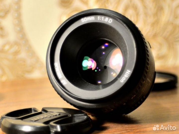 Объектив nikon 50mm f 1.8 d + фильтр
