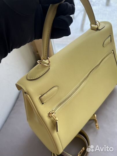 Сумка Hermes Kelly Lakis 32 yellow