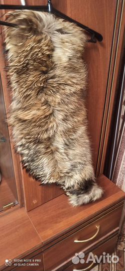 Воротник енот новый