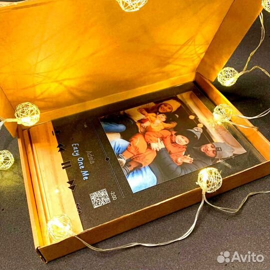 Трек-пластинка, живое фото на стекле