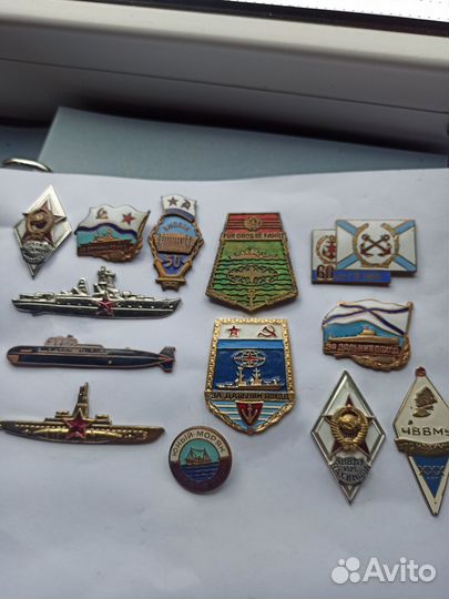 Ромбы и знаки Военно- морского флота