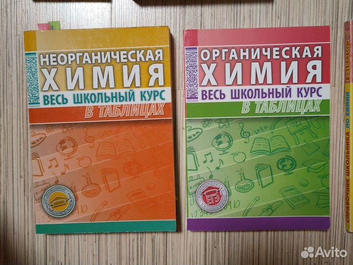 Учебники по химии и биологии