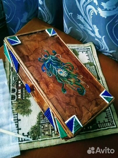 Шахматы нарды шашки. Ручная работа