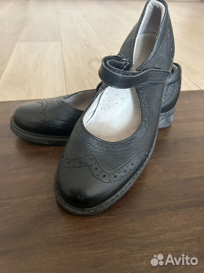 Туфли кожаные