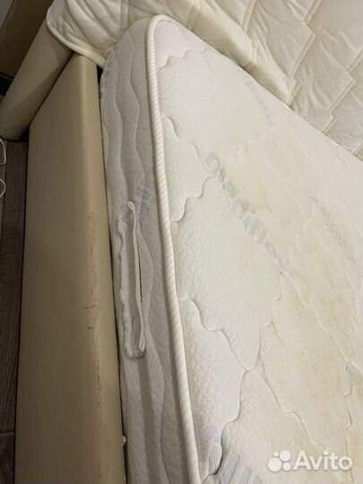 Кровать с матрасом160на200 Аскона,подбемный механи