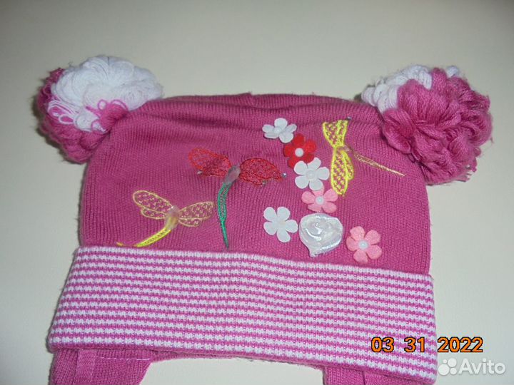 Шапочки и варежки на девочку