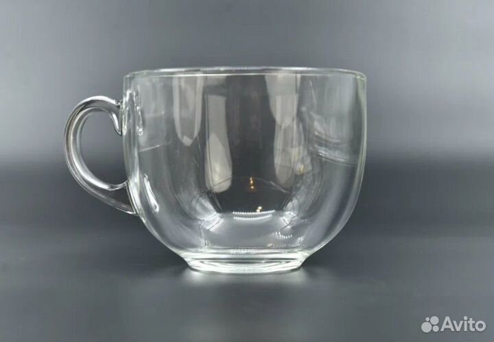 Кружка стеклянная прозрачная икея IKEA 500 мл