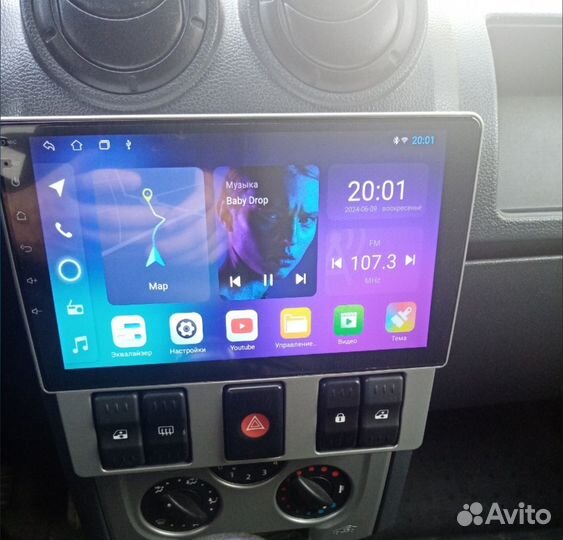 Автомагнитола 7 дюймов 2din android рено логан 1
