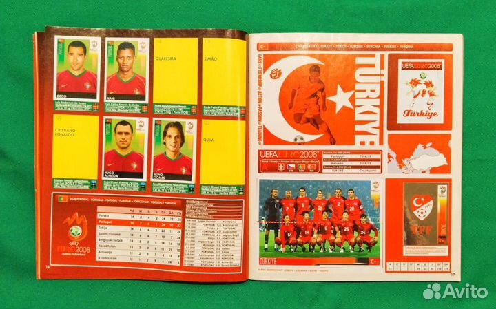Альбом с наклейками Panini uefa Euro 2008
