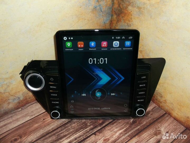 Магнитола Kia Rio 3 Android типа Tesla