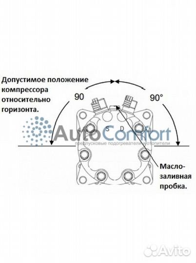 Компрессор 7H15, 24V, A2, JE (вертикальные выходы)