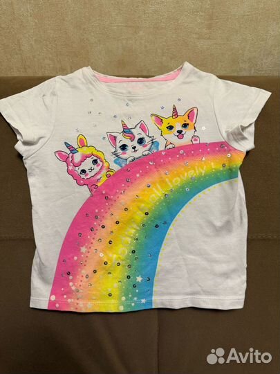 Футболка для девочки и платье 98 + колготки