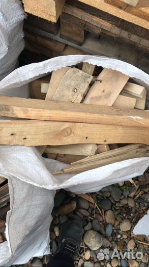 Дрова в мешках