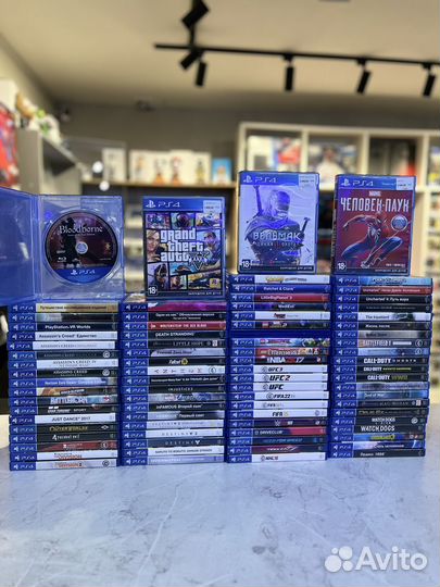 Диски с играми для Sony PS4