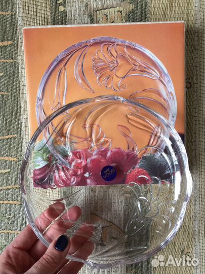 Блюдо стеклянное новое