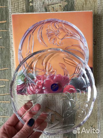 Блюдо стеклянное новое