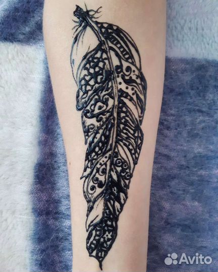 Мехенди-временное тату хной