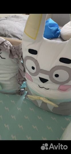 Бортики в детскую кроватку,подушки животные