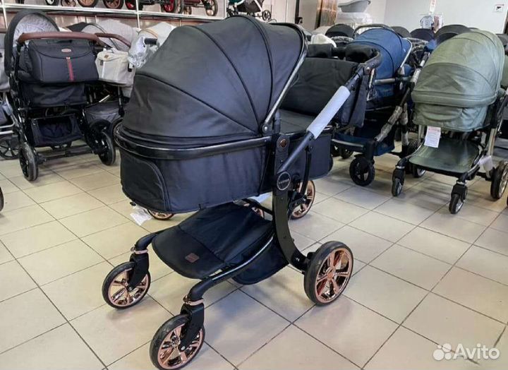 Коляска 2в1 Новинка Кожа (выбор)