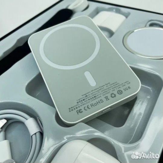 Набор 6 в 1 (наушники, смарт часы, беспроводная за