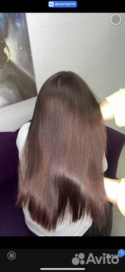 Кератиновое выпрямление волос