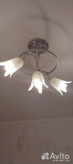 Люстры потолочные бу