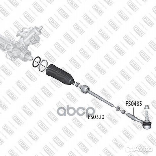 Наконечник рулевой тяги левый/правый BMW 5 01