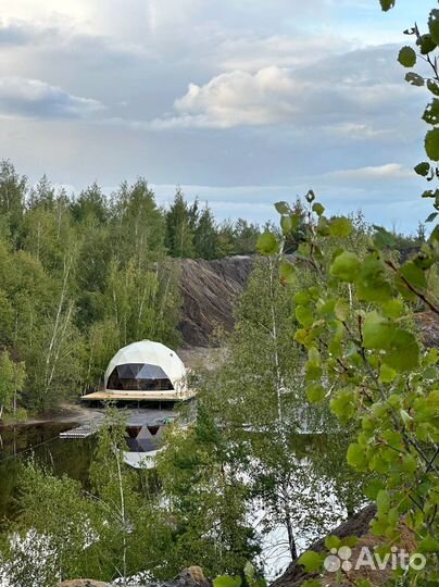 Геокупол шатер для глэмпинга диаметр 7м
