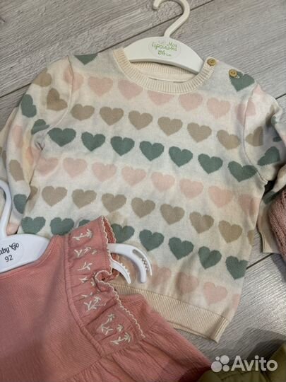 Одежда для девочки 68 74 пакетом hm