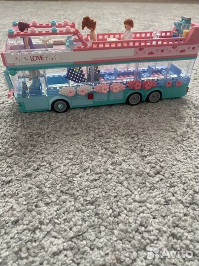 Игрушка конструктор автобус sluban