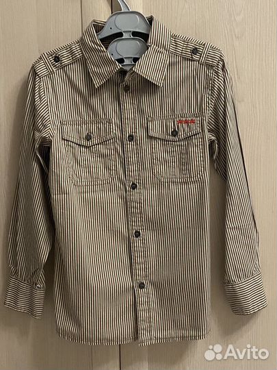 Вещи на мальчика Стильная рубашка на H&M, р. 134