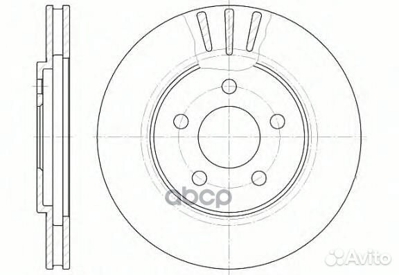 6947.10 диск тормозной передний Chrysler Strat