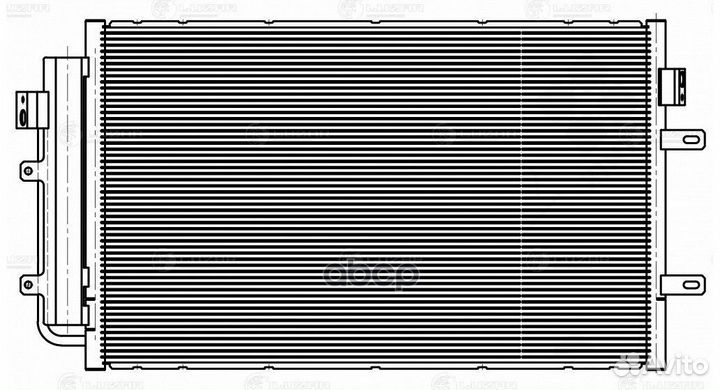 Радиатор кондиц. с ресивером lrac1658 luzar