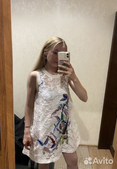 Платье летнее с вышивкой