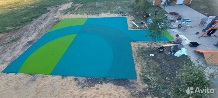 Бесшовное резиновое покрытие для подрядчиков