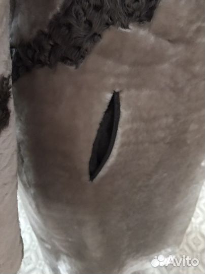 Шуба мутоновая с капюшоном 50-52