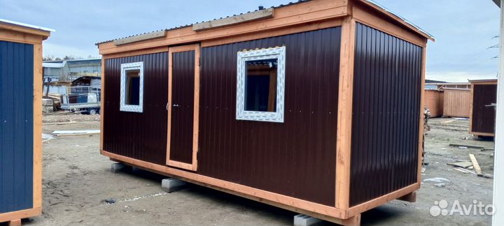 Бытовка новая 6х2,3м с пвх Распашная