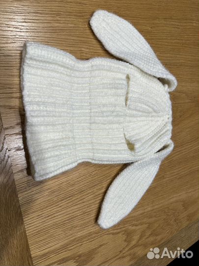 Шапка балаклава детская вязанная