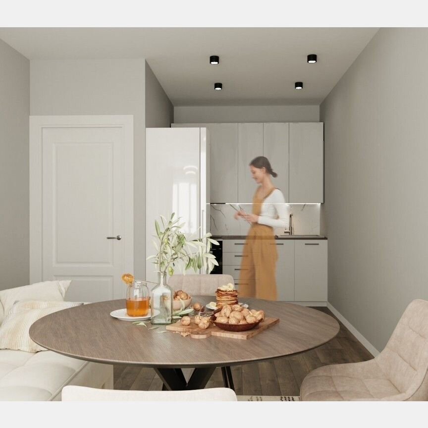 2-к. квартира, 46,6 м², 2/8 эт.