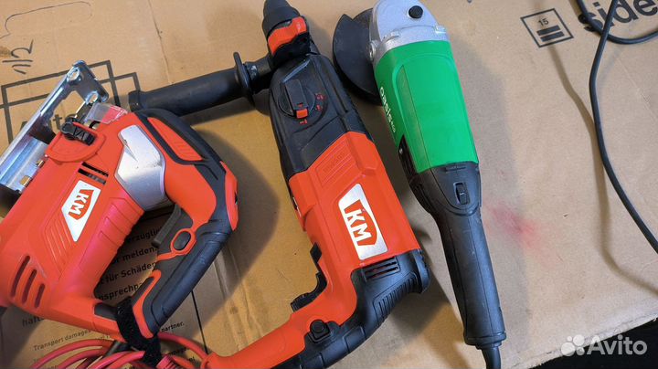 Перфоратор лазерный уровень и лобзик