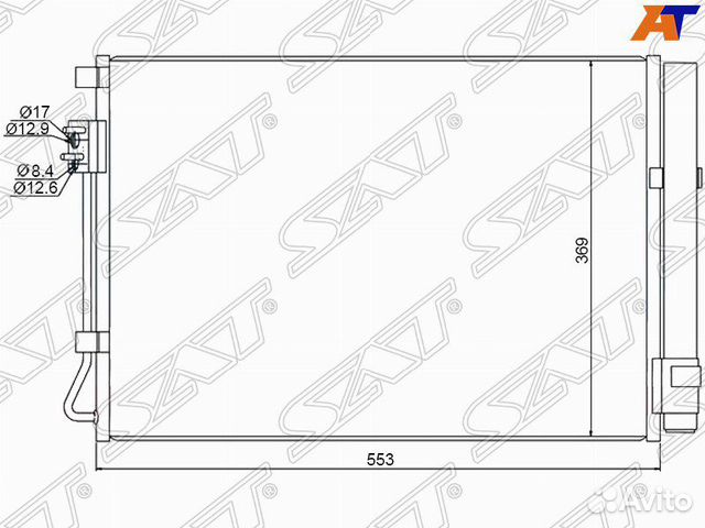 Радиатор кондиционера хундай