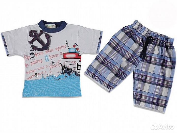 Костюмы летние новые, размеры 1,2,6л