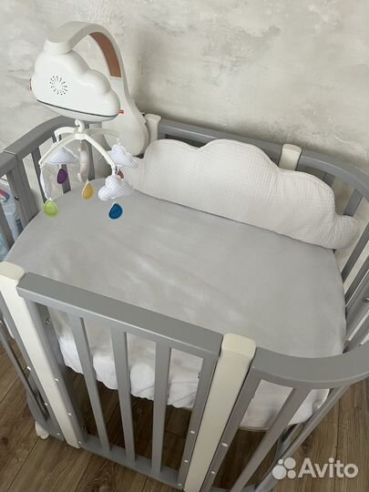 Матрас в кроватку овальный 84X59х11