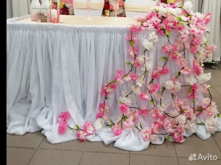 Юбка на свадебный стол