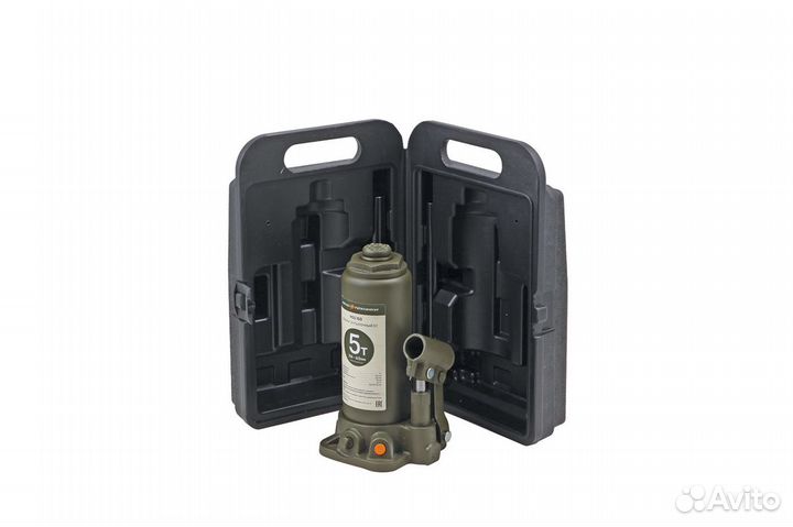 Домкрат бутылочный 216-413мм 5 тонн, в кейсе