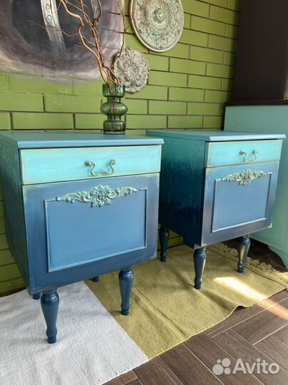 Тумбочка прикроватная в стиле бохо