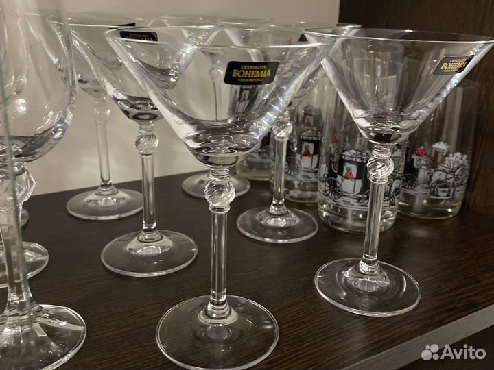 Бокалы под мартини