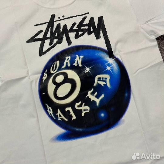 Футболка Stussy 8ball Born x Raised Tee оригинал